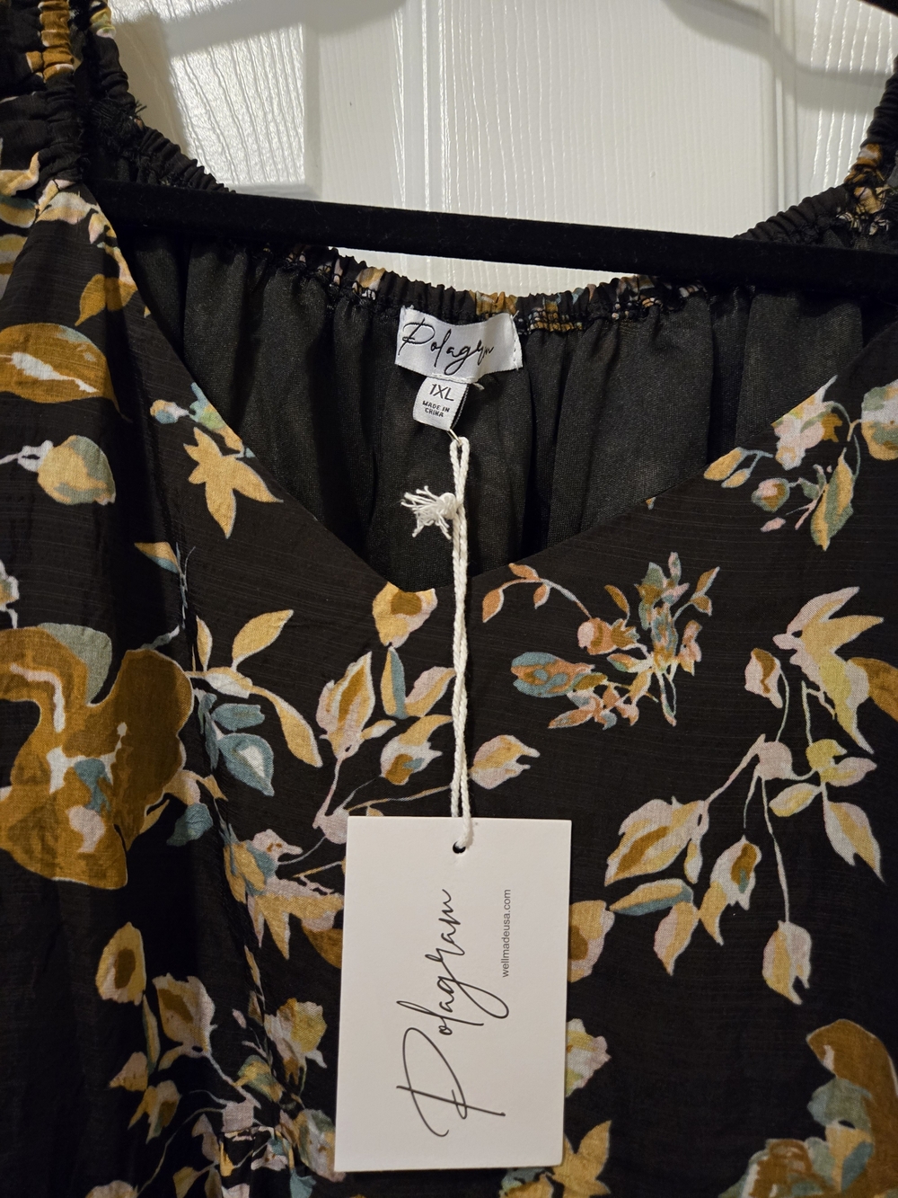 Polagram Brown Maxi Dress with Mustard Floral Print - Picture 11 of 16